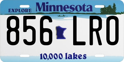 MN license plate 856LRO