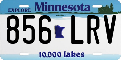 MN license plate 856LRV
