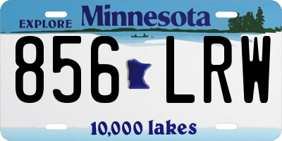 MN license plate 856LRW