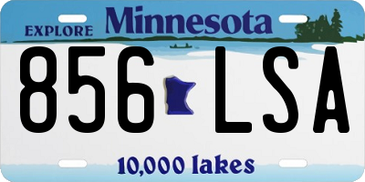 MN license plate 856LSA