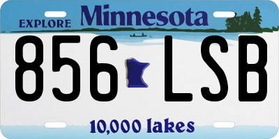 MN license plate 856LSB