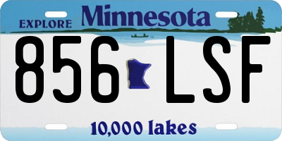 MN license plate 856LSF