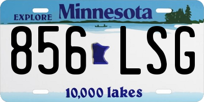 MN license plate 856LSG