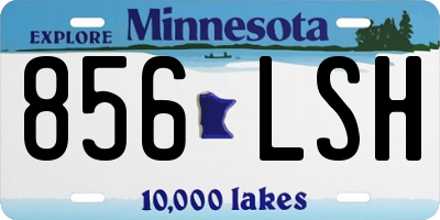 MN license plate 856LSH