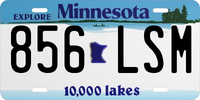 MN license plate 856LSM