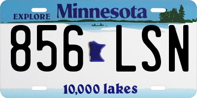 MN license plate 856LSN