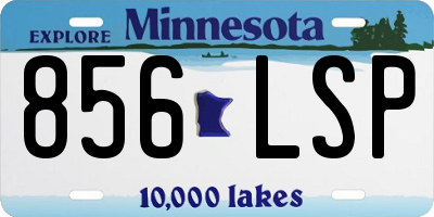 MN license plate 856LSP
