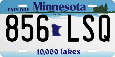 MN license plate 856LSQ