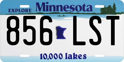 MN license plate 856LST