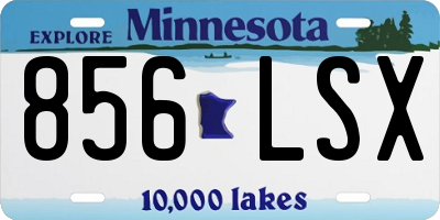 MN license plate 856LSX