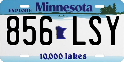 MN license plate 856LSY