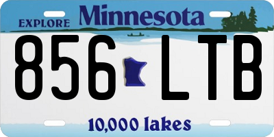 MN license plate 856LTB