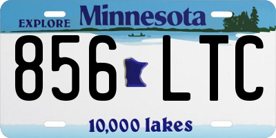 MN license plate 856LTC