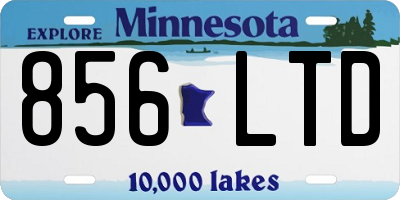MN license plate 856LTD