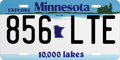 MN license plate 856LTE