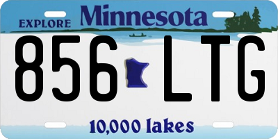 MN license plate 856LTG