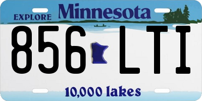 MN license plate 856LTI