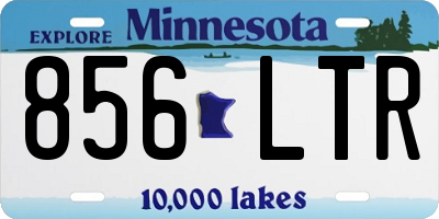 MN license plate 856LTR