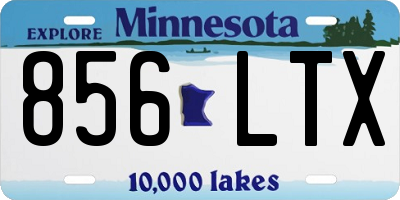 MN license plate 856LTX