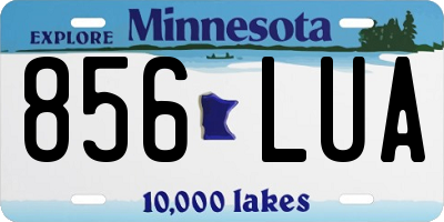 MN license plate 856LUA