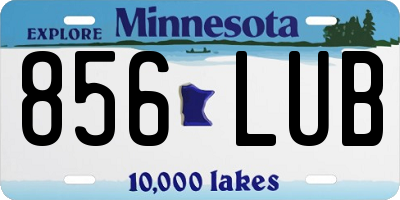 MN license plate 856LUB