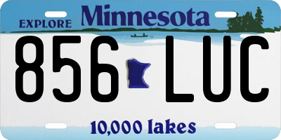 MN license plate 856LUC