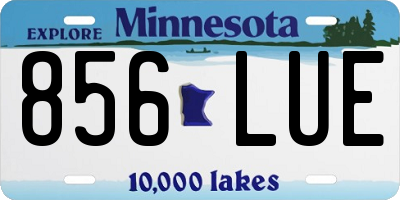 MN license plate 856LUE