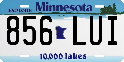 MN license plate 856LUI