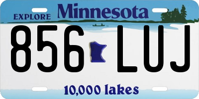 MN license plate 856LUJ