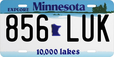 MN license plate 856LUK