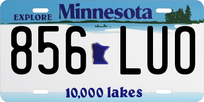 MN license plate 856LUO
