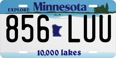 MN license plate 856LUU