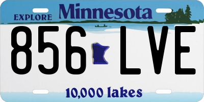 MN license plate 856LVE