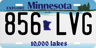 MN license plate 856LVG