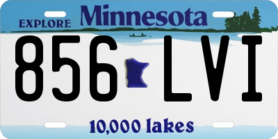 MN license plate 856LVI