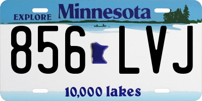 MN license plate 856LVJ