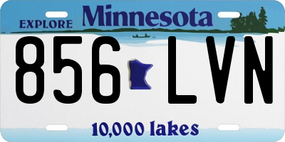 MN license plate 856LVN