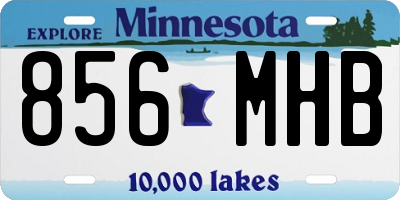 MN license plate 856MHB