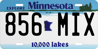 MN license plate 856MIX