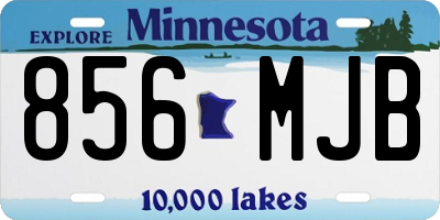 MN license plate 856MJB