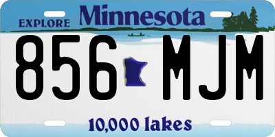 MN license plate 856MJM