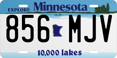 MN license plate 856MJV