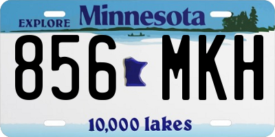 MN license plate 856MKH