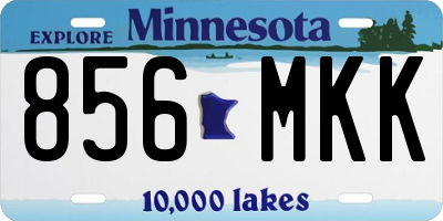 MN license plate 856MKK