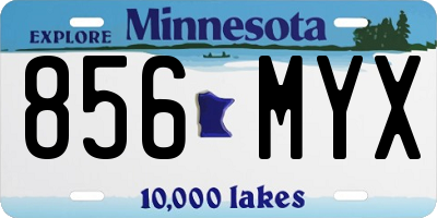 MN license plate 856MYX