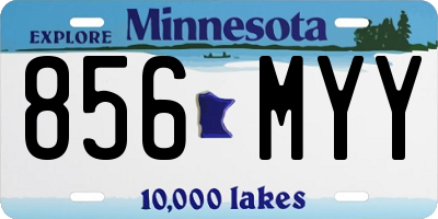 MN license plate 856MYY