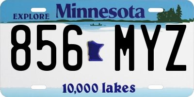 MN license plate 856MYZ
