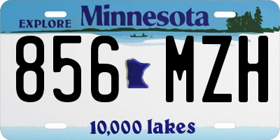 MN license plate 856MZH
