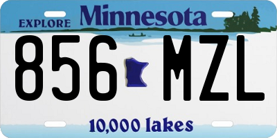 MN license plate 856MZL