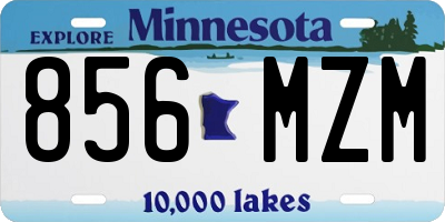 MN license plate 856MZM
